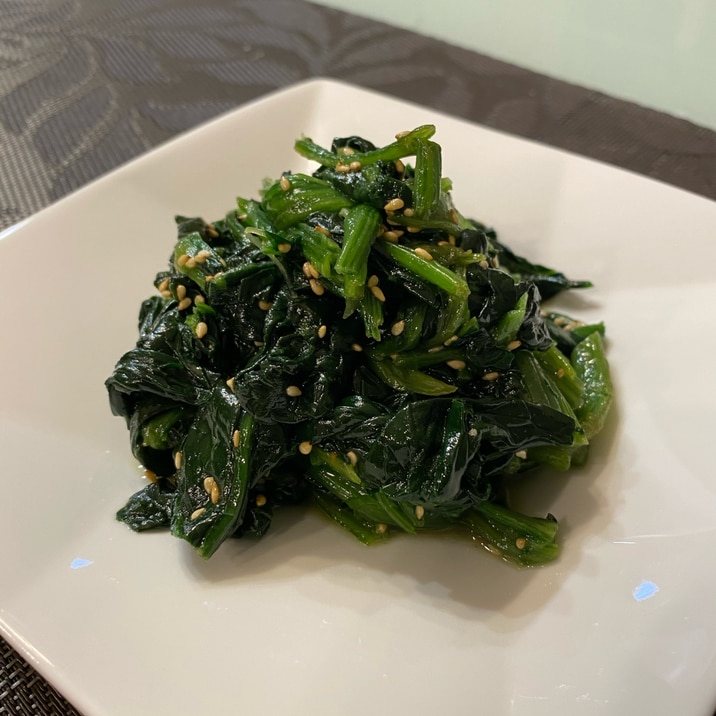 冷凍ほうれん草で作る、ほうれん草ナムル!